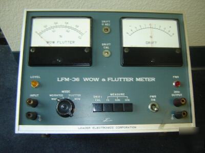 Leader lfm-36 wow & flutter meter