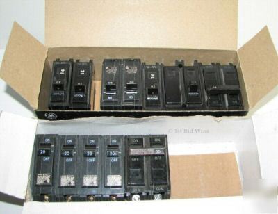 Lot ge breakers 20/30 amp circuit breaker electrical