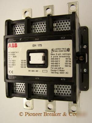 New abb / asea H175C-f 24V 3P magnetic contactor