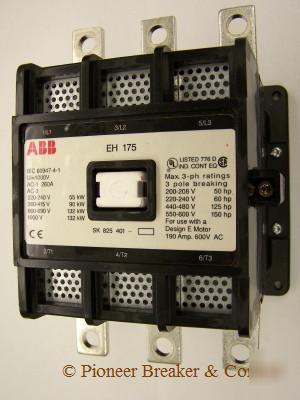 New abb / asea H175C-f 24V 3P magnetic contactor