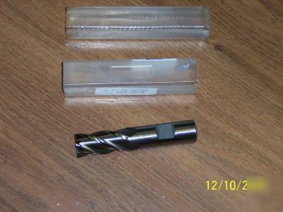 New - hss center cutting end mill / end mills 4 fl 3/8