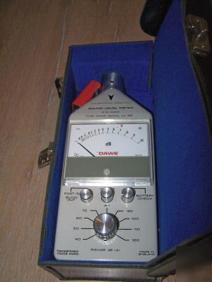 Professional dawe sound level meter & calibrator cased