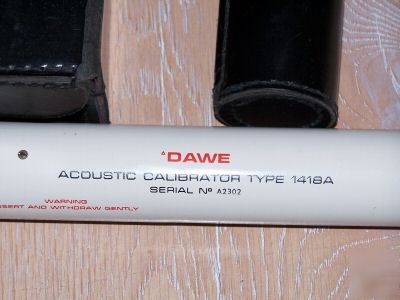 Professional dawe sound level meter & calibrator cased