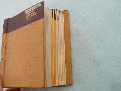 Vintage fiatallis FR12B wheel loader manual-9 manuals