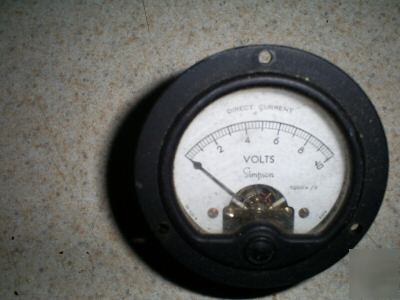 Vintage simpson dc volt meter sale 1.99/ 1-10 range