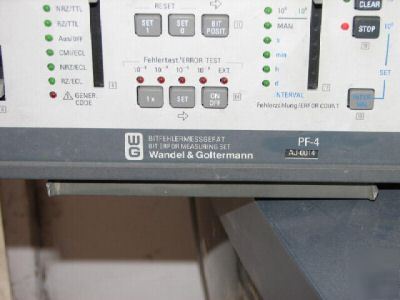 Wandel golterman pf-4 bit error measuring test 