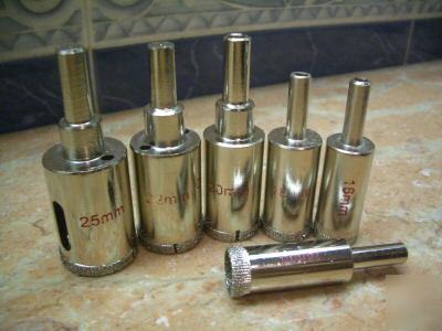 Assorted 14-25MM diamond coated drill bit hole saw core