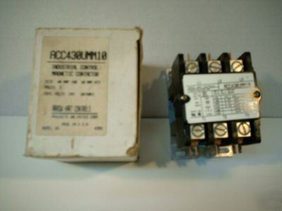 Industrial control magnetic contactor ACC430UMM10