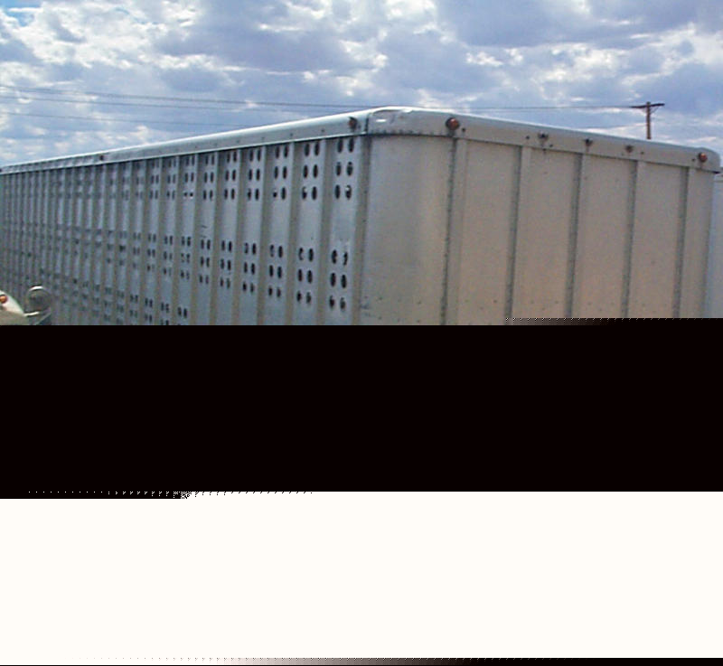 Merritt 40' aluminum livestock cattle pet semi trailer