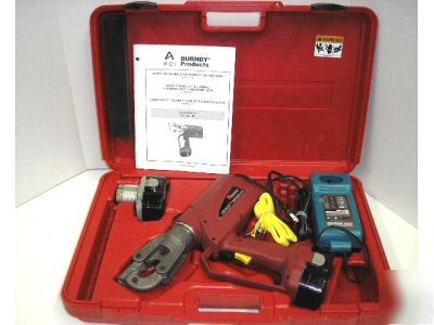 New burndy PAT600 battery power hydraulic crimper kit l 