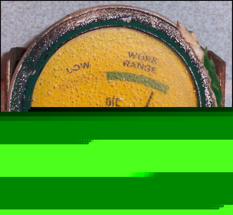 Oliver oil pressure gauge vintage