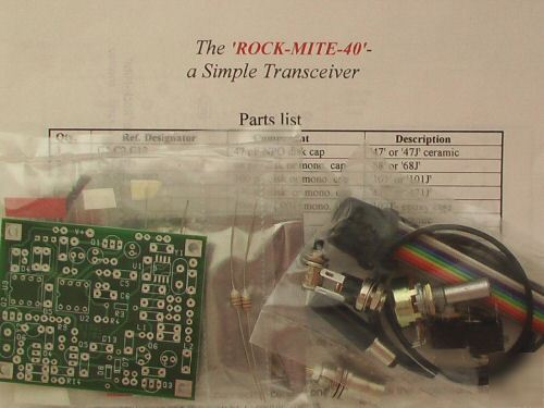 Rockmite qrp 40 and 20 meter transceiver kits and more