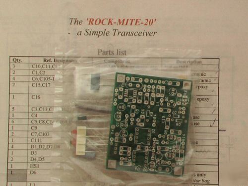 Rockmite qrp 40 and 20 meter transceiver kits and more