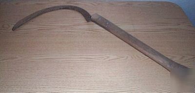 Vintage hand scythe primitive farm tool