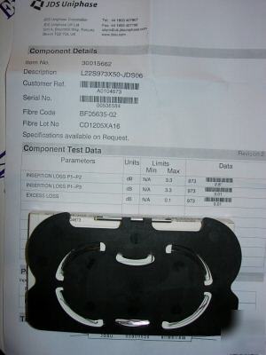 2 of jdsu 2X2 980NM 50/50 fiber optical coupler