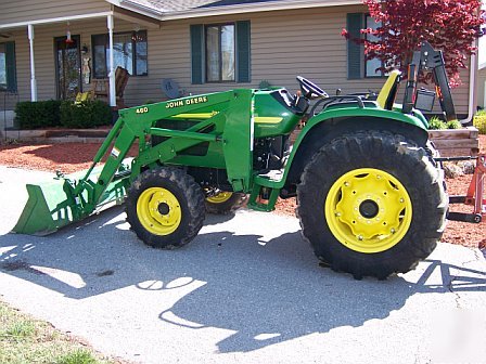 2004 john deere 4710 tractor 306 hours w/ 460 loader 04