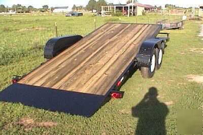 22 ft 18+4 tilt flatbed skidsteer equipment trailer 