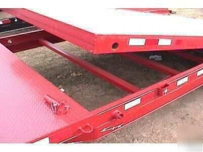 22 ft 18+4 tilt flatbed skidsteer equipment trailer 