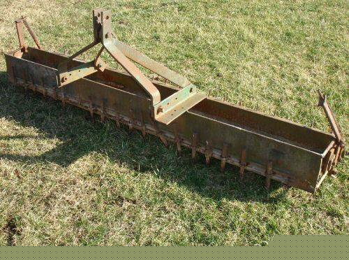 7' 3-point drag roller harley yard dirt rake blade