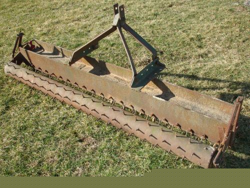 7' 3-point drag roller harley yard dirt rake blade