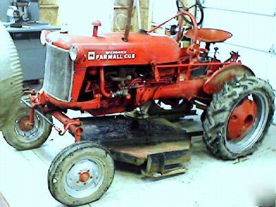 Farmall cub with belly mower international cub