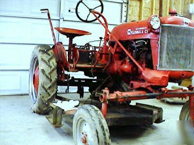 Farmall cub with belly mower international cub