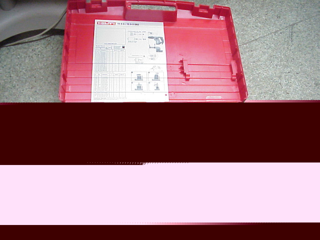 Hilti rotary hammer drill te 6-s w/ case