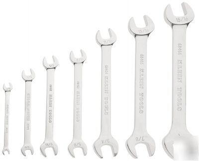 Klein 7 piece open end wrench set #68452