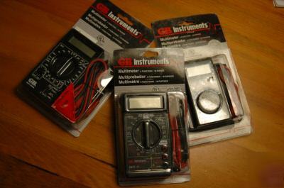 Three (3) gardner bender multimeters