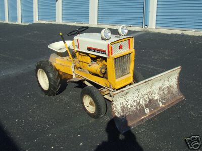 1965 cub cadet tractor w/snowplow and mower 