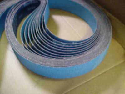 9 norton norzon 40G abrasive sanding belts 2 x 97-3/4â€ 