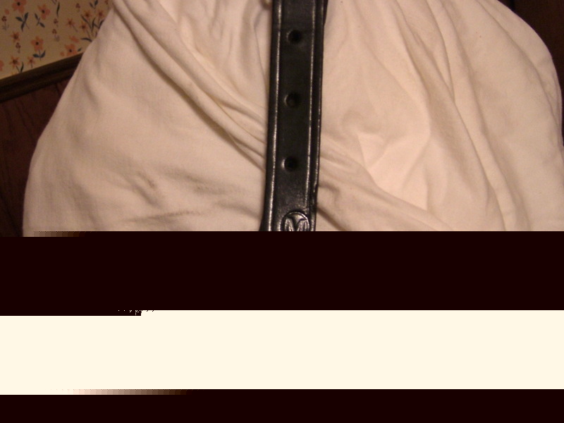 Great condition used black leather cattle show halter