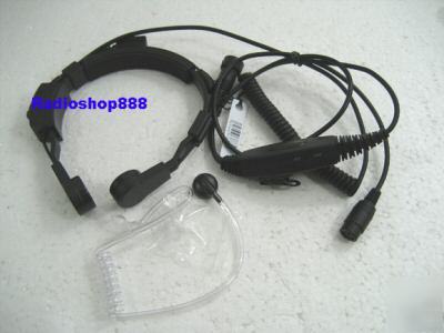 Heavy duty vox throat mic with ptt for kenwood 066K 