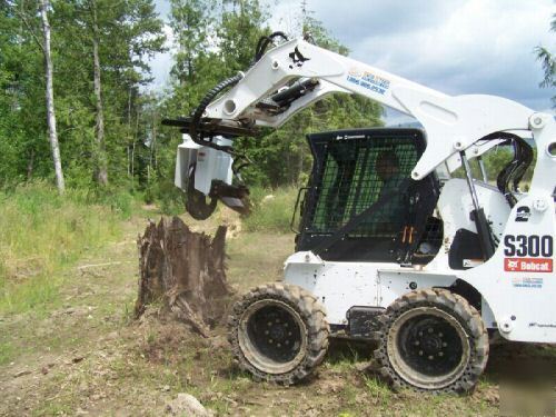 High flow stump grinder for bobcat skidsteer skid steer