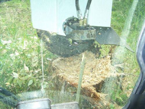 High flow stump grinder for bobcat skidsteer skid steer