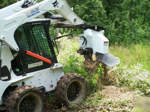 High flow stump grinder for bobcat skidsteer skid steer