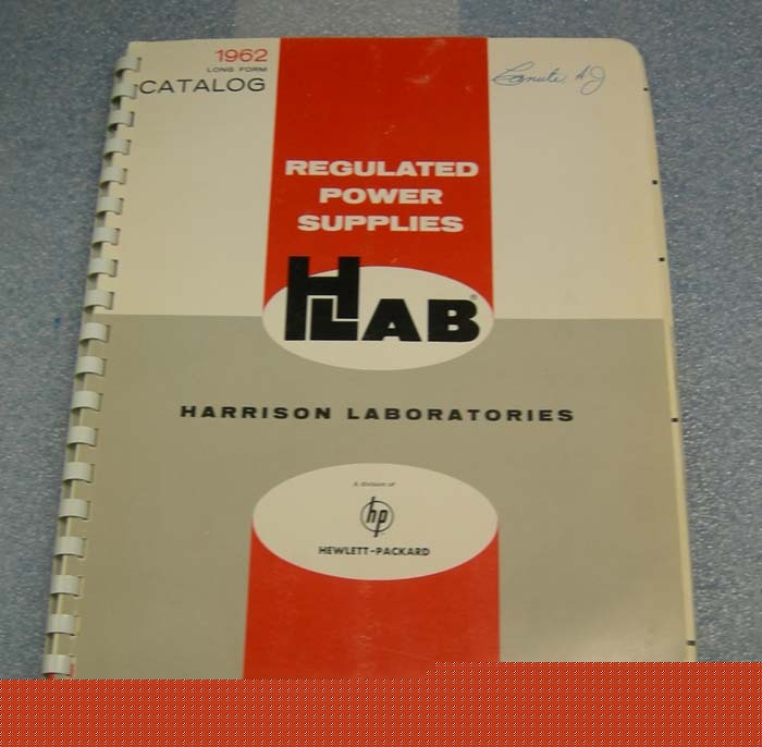 Hp / harrison laboratories power supplies catalog 1962