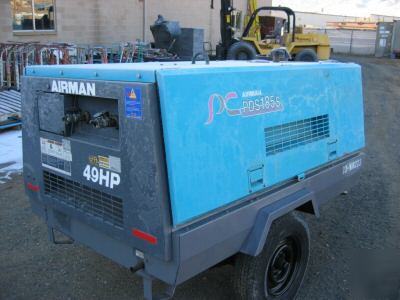 Nice airman PDS185S diesel powered air compessor 