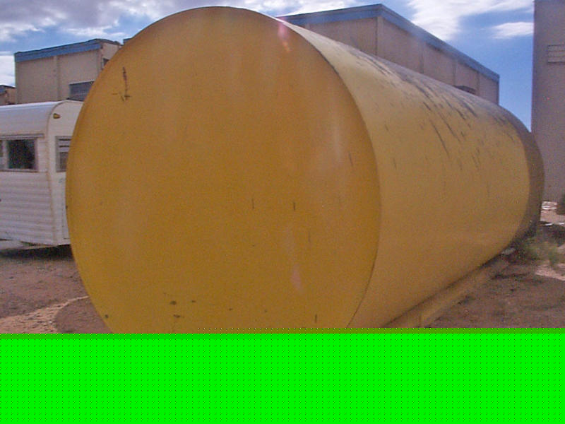 Skid mounted diesel fuel, or oil tank