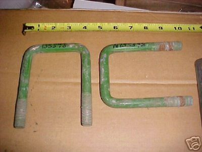 2 - old john deere tractor fender mount u-bolts N135378