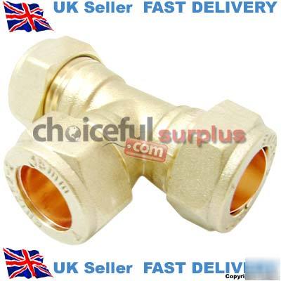 Compression fittings equal tee connectors ..pls c desc.