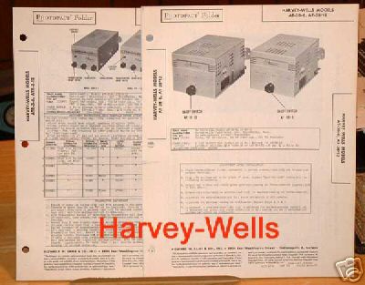 Harvey-wellsÂ recvr & xmtr original service manuals / ex