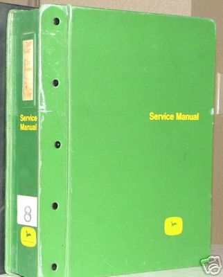 John deere model r, 720, 820 tractor service manual