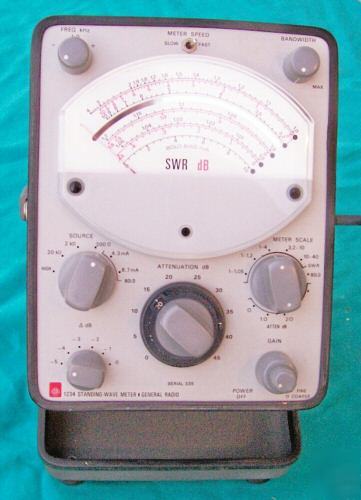 Like new general radio 1234 swr - db meter genrad gr 