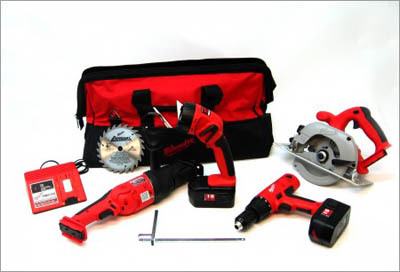 Milwaukee 18V 4 pack combo w/ sawzall drill saw 0923 