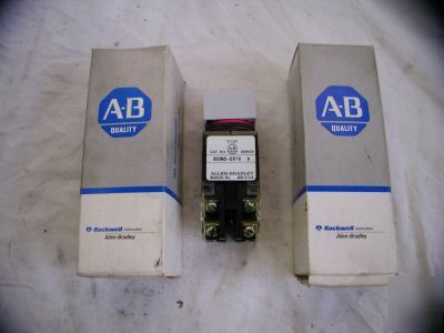 New lot allen bradley 800MS-DB16BK64 square pushbutton