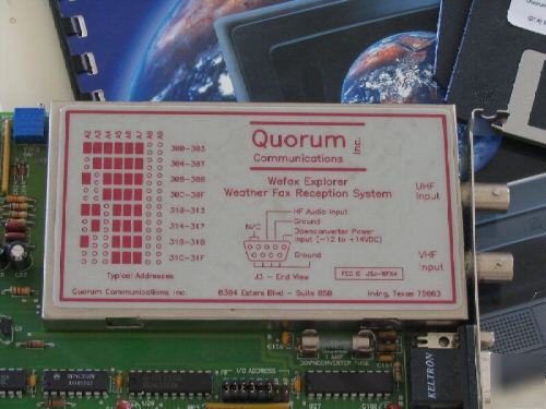 Quorum wefax explorer apt weather satellite receiver