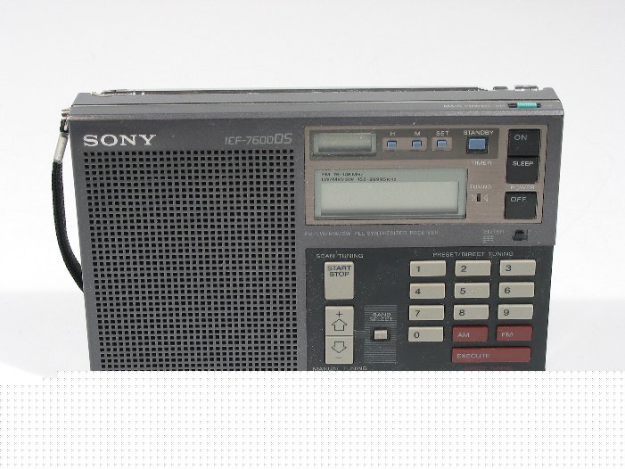 Sony icf-7600 ds black digital readout radio