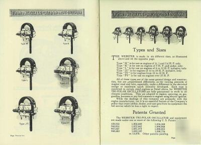 Webster magneto hit & miss gas engine manual