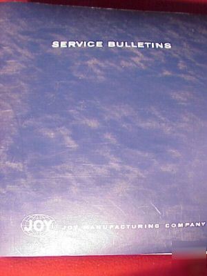 1976 joy product service bulletins catalog thick 1950's